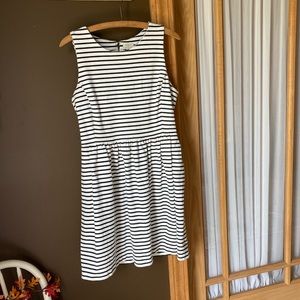 J. crew striped sleeveless dress